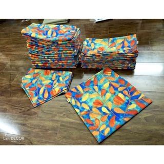 Vỏ gối Landecor họa tiết lá cam sang trọng- VG449