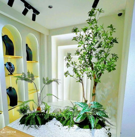 Thi Công Tiểu Cảnh Cây Giả - Tiểu Cảnh Cây Linh Sơn Thiết Kế Không Gian Hiện Đại