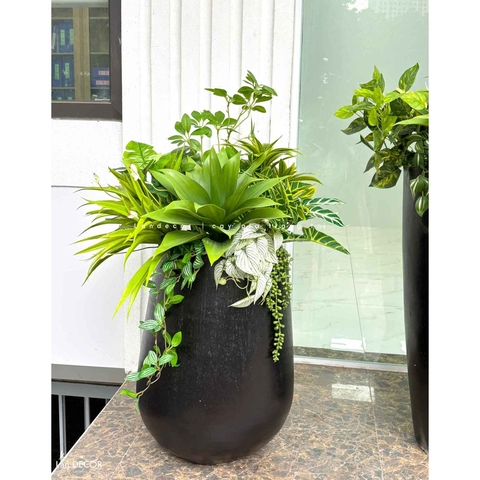 Tiểu Cảnh Giả Trang Trí- Chậu Cây Tiểu Cảnh Thiết Kế Độc Đáo (cao 90cm, tán 60cm)- CC1124