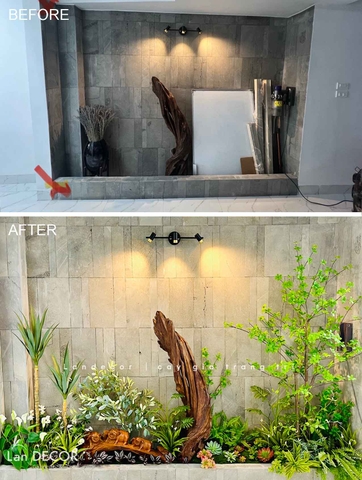THIẾT KẾ BỒN CÂY GIẢ CHO CĂN HỘ TRẦN KHÁT CHÂN- BC137