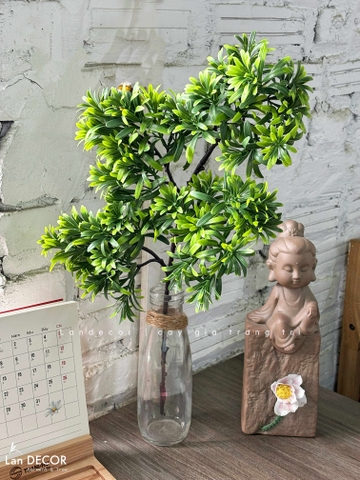 Cành tùng giả trang trí tiểu cảnh, cây bonsai - HC1154