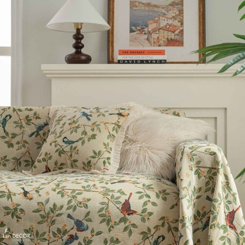 Gối tựa sofa họa tiết cổ điển, thiết kế phòng khách sang trọng - VGR593