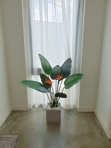 Cây hoa Thiên Điểu trang trí nội thất sang trọng LanDecor (120cm) - LC3018-1 Mix