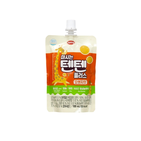 Nước trái cây hồng sâm Hanmi TenTen Vị Cam - 100ml/gói