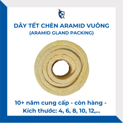 Dây Tết Chèn Aramid Vuông 4 6 8 10 12