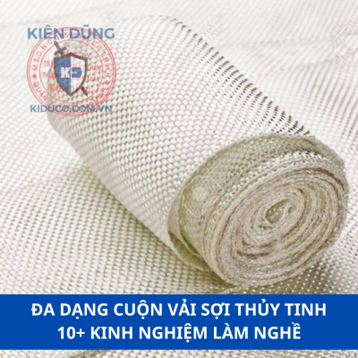 Băng cuộn vải sợi thủy tinh chịu nhiệt Kiduco Fiberglass Tape