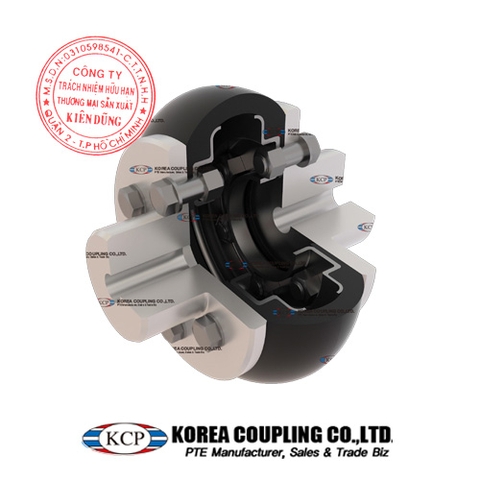 Khớp nối bánh xe cao su KCP Tire Coupling KCS-L Complete