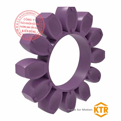 Đệm giảm chấn cho khớp nối KTR Rotex 180 98ShA LILAC