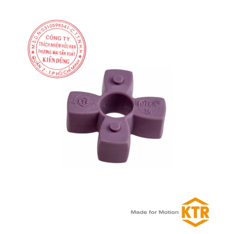 Đệm giảm chấn cho khớp nối KTR Rotex 14 98ShA LILAC