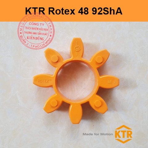 Đệm giảm chấn cho khớp nối KTR Rotex 48 92ShA ORANGE