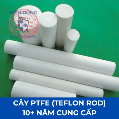 Nhựa teflon cây - PTFE Rod dạng cây trụ đặc tròn