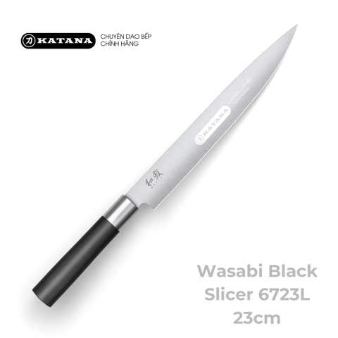 Dao thái thịt lát mỏng Nhật Bản cao cấp KAI Wasabi Black Slicer - 6723L (230mm)