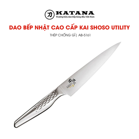 Dao bếp Nhật cao cấp KAI Shoso Utility - Dao thái đa năng AB5161 (150mm)