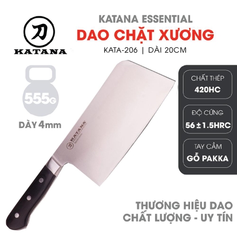 Dao chặt chuyên dụng KATANA Essential Chopping - KATA206 (200mm)