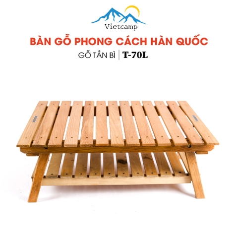 Bàn gỗ đa năng gấp gọn T70 - 70x53x27cm