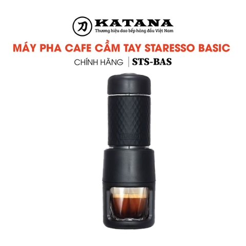 Máy pha cafe cầm tay cao cấp STARESSO BASIC màu đen