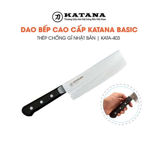 Dao bếp cao cấp KATANA Basic Nakiri - Dao thái rau củ KATA403 (165mm)