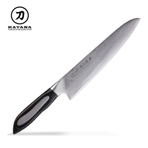 Dao bếp Nhật cao cấp Tojiro Flash Chef thép Damascus 63 lớp VG10 - Dao thái thịt cá 210mm FF-CH210