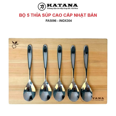 Bộ 5 thìa súp cao cấp KAI Nhật Bản - FA5096