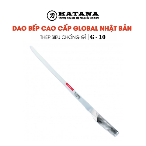 Dao bếp Nhật cao cấp Global G10 Salmon Knife - Dao phi lê cá hồi (310mm)