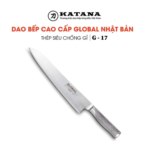 Dao bếp Nhật cao cấp Global G17 Chef - Dao thái thịt cá (270mm)