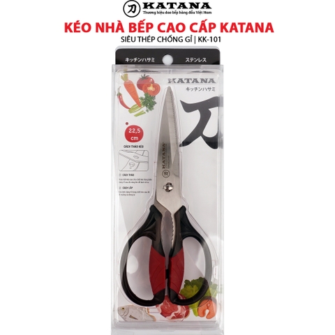 Kéo nhà bếp thương hiệu KATANA lưỡi răng cưa - KK101 (225mm)