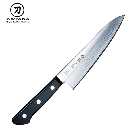 Dao bếp Nhật cao cấp TOJIRO BASIC Chef thép Damascus 37 lớp VG10 - Dao thái thịt cá 180mm F-332