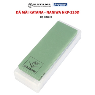 Đá mài dao Naniwa thương hiệu KATANA độ mịn thô #220 (185x65x15mm) - NKP-220C đế kèm hộp đựng bảo quản
