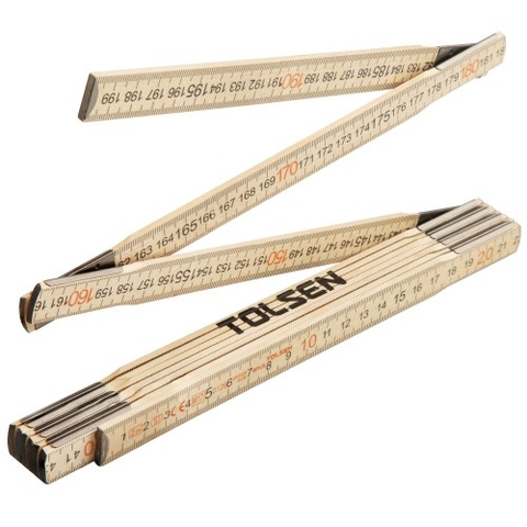 THƯỚC XẾP NHỰA 2M TOLSEN