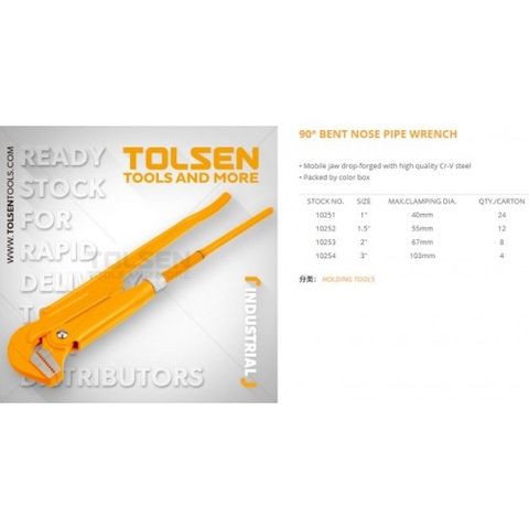 MỎ LẾT RĂNG NHANH 90º (CÔNG NGHIỆP) 40MM TOLSEN 10251