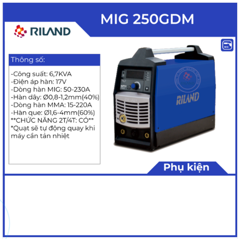 MÁY HÀN RILAND MIG 250GDM