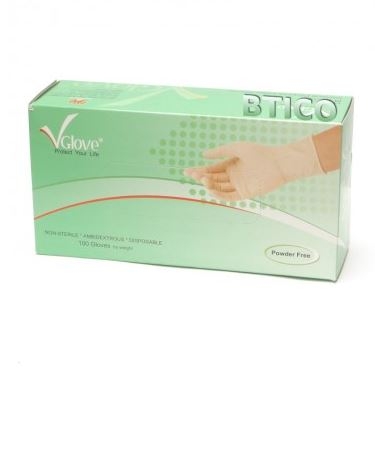 Găng tay y tế Latex không bột VGlove (Chlorine)
