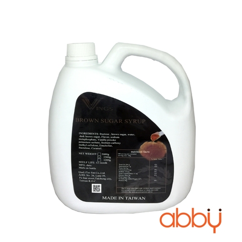 Siro Đường Đen Đài Loan Wings ( Can 2,5kg )