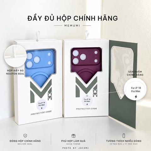Ốp lưng Memumi Lụa siêu mỏng 0,3mm hỗ trợ sạc không dây cho iPhone Series