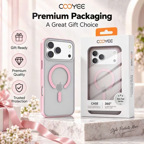 Ốp lưng Cooyee Skin Feel With Magsafe iPhone 18 Pro Max/17 Pro Max