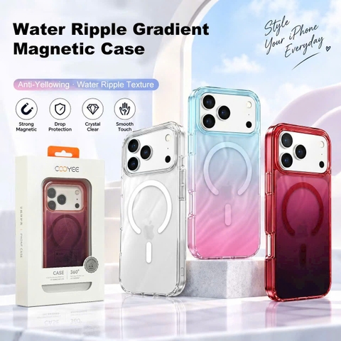Ốp lưng Cooyee Water Ripple Gradient With Magsafe iPhone 17/18promax