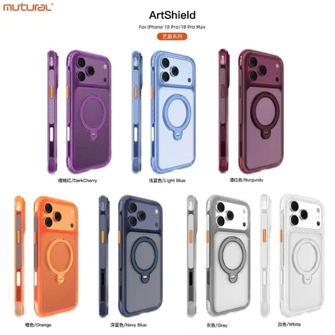 Ốp lưng iPhone 18 Pro Max/17 Pro Max Mutural Air Shield with Kickstand
