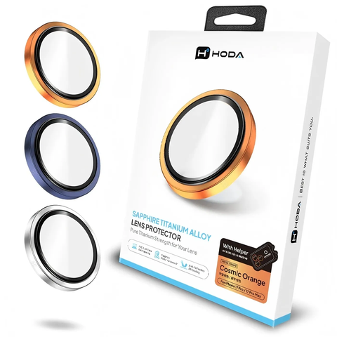Kính Camera Sapphire ALLOY cho iphone 17pro/17promax (3 mắt)
