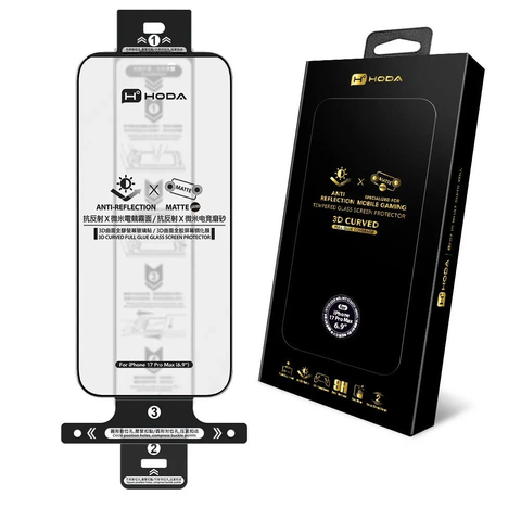 Kính 3D CURVED chống chói + chống vân tay cho iPhone 17 Series