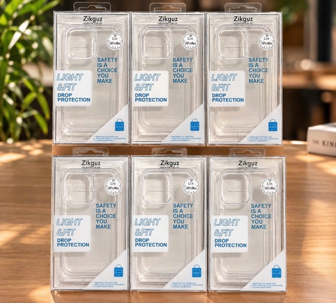 Ốp Zikguz LIN trong suốt viền mền cho các dòng Iphone
