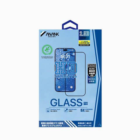 Kính cường lực ANANK 2.5D trong viền đen cho iPhone