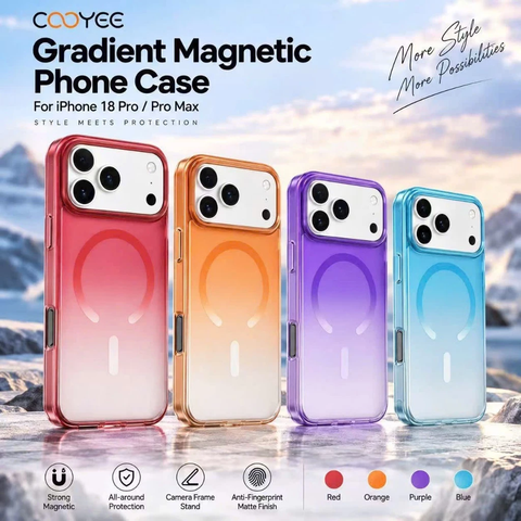Ốp Lưng Cooyee Gradient Magnetic Cho iPhone 17/18promax