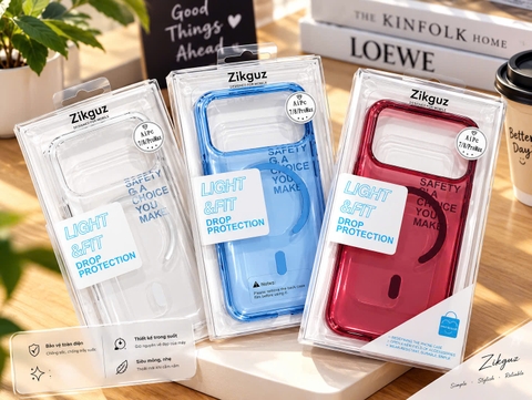 Ốp Lưng Zikguz Aipc MagSafe Trong Màu Cho iPhone 17/18 Promax