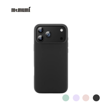 Ốp lưng MEMUMI SILICON viền cam đá cho iphone 17/18 Series