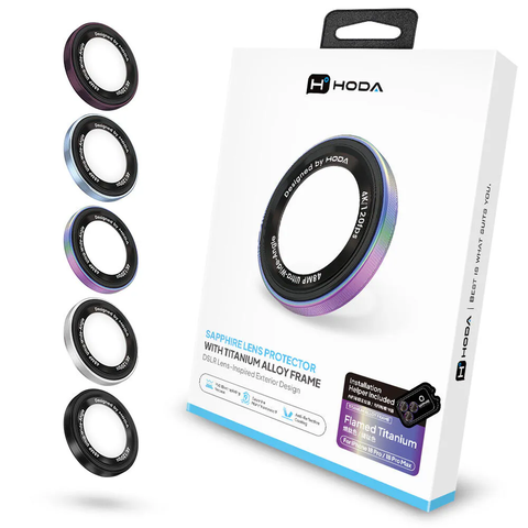 【iPhone 18 Pro / 18 Pro Max】 Miếng dán bảo vệ ống kính Sapphire thiết kế DSLR | hoda®