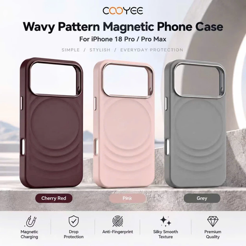 Ốp COOYEE WAVY PATTER họa tiết sóng cho iphone 17/18promax