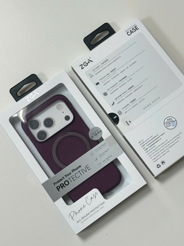 Ốp ZGA Luma Silicon With Magsafe Stand 360* cho iphone 17/18 Series