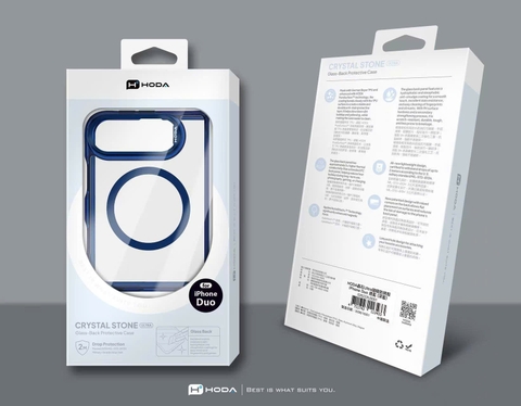 【iPhone Duo】Ốp lưng Crystal Stone ultra Magsafe