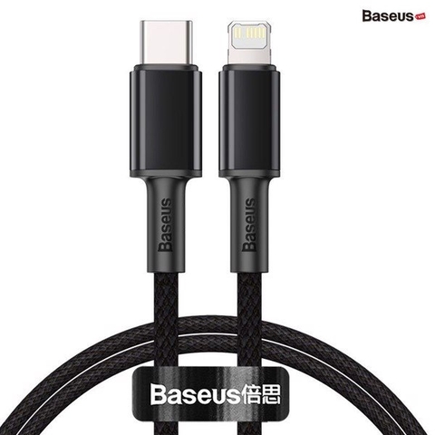 Baseus High Density Braided Fast Charging Data Cable Type-C to iP PD 20W 2m Black