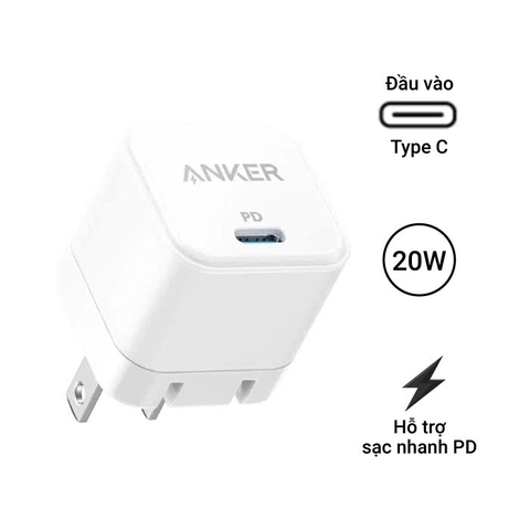 Củ Sạc Nhanh Anker 312 20W PD Cube - A2149